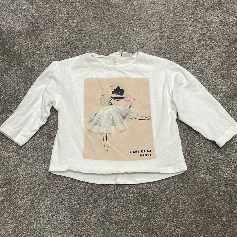 Zara Ballet Long Sleeve Shirt